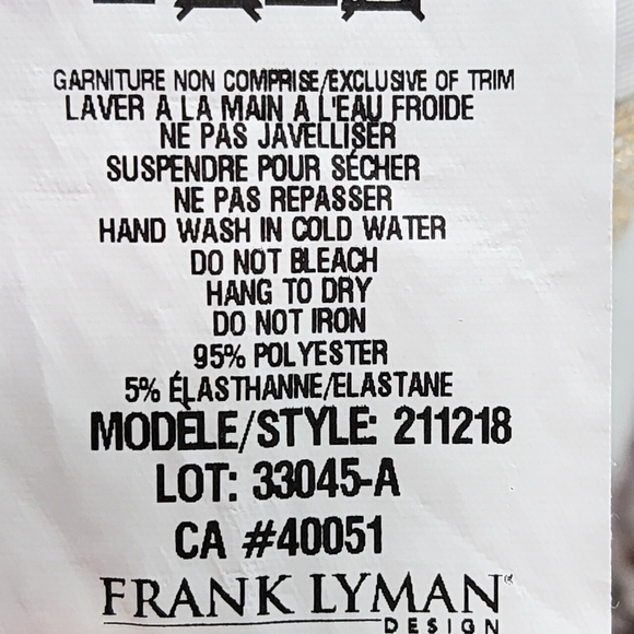 Frank Lyman Montreal Women's Mixed Print Zip Up Top - 10 - Picture 7 of 7